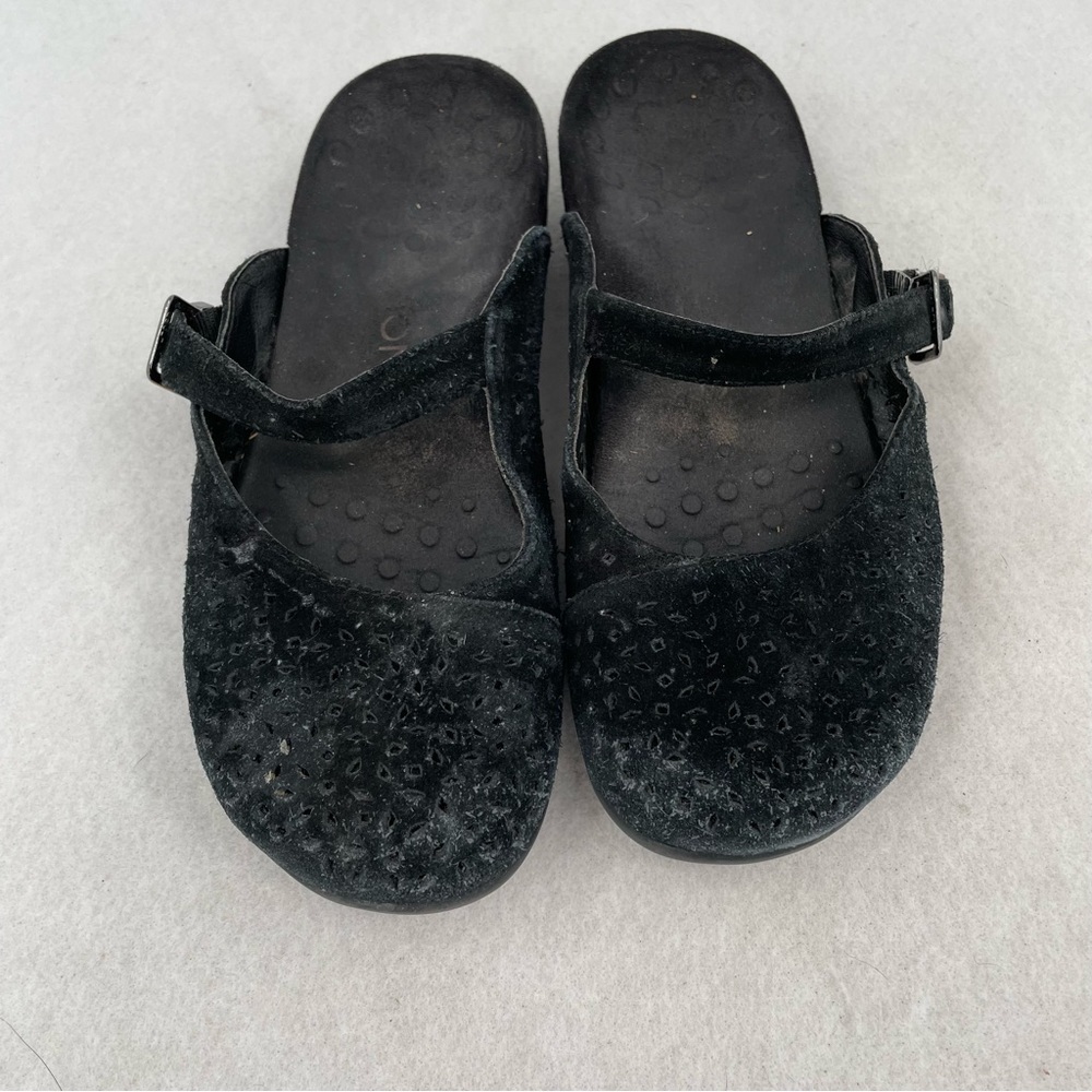 VIONIC Women’s Rest Lidia Mary Jane Black Suede Slip On Ortho mule size: 8.5